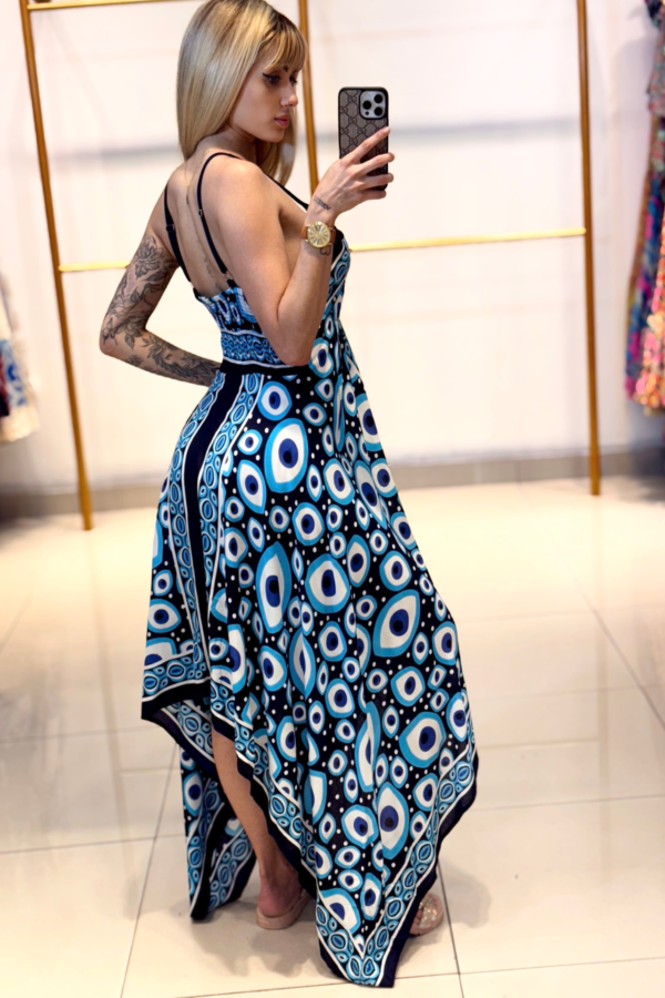 Vestido Olho Grego Costas Lastex - Image 2