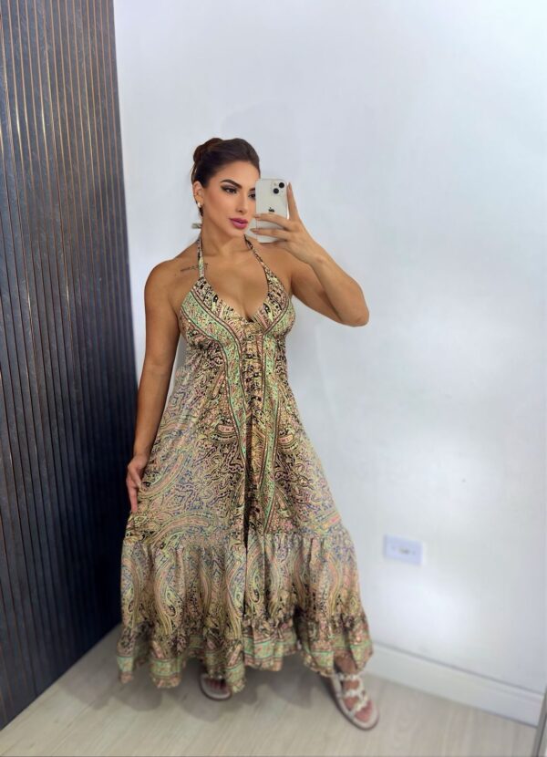 vestido seda costa nua estampas mix - Image 7