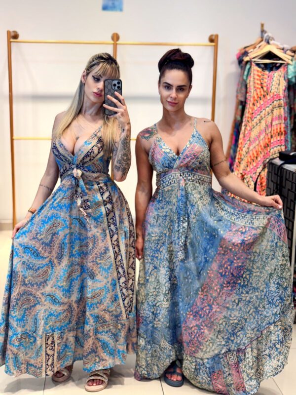 Vestido Seda- Lastex - Image 3