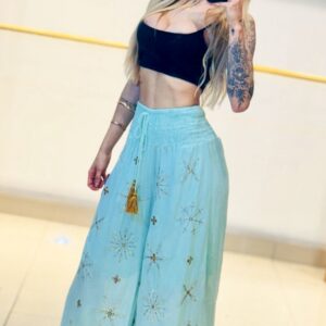 Calça Boho Tecido Premium - Cores