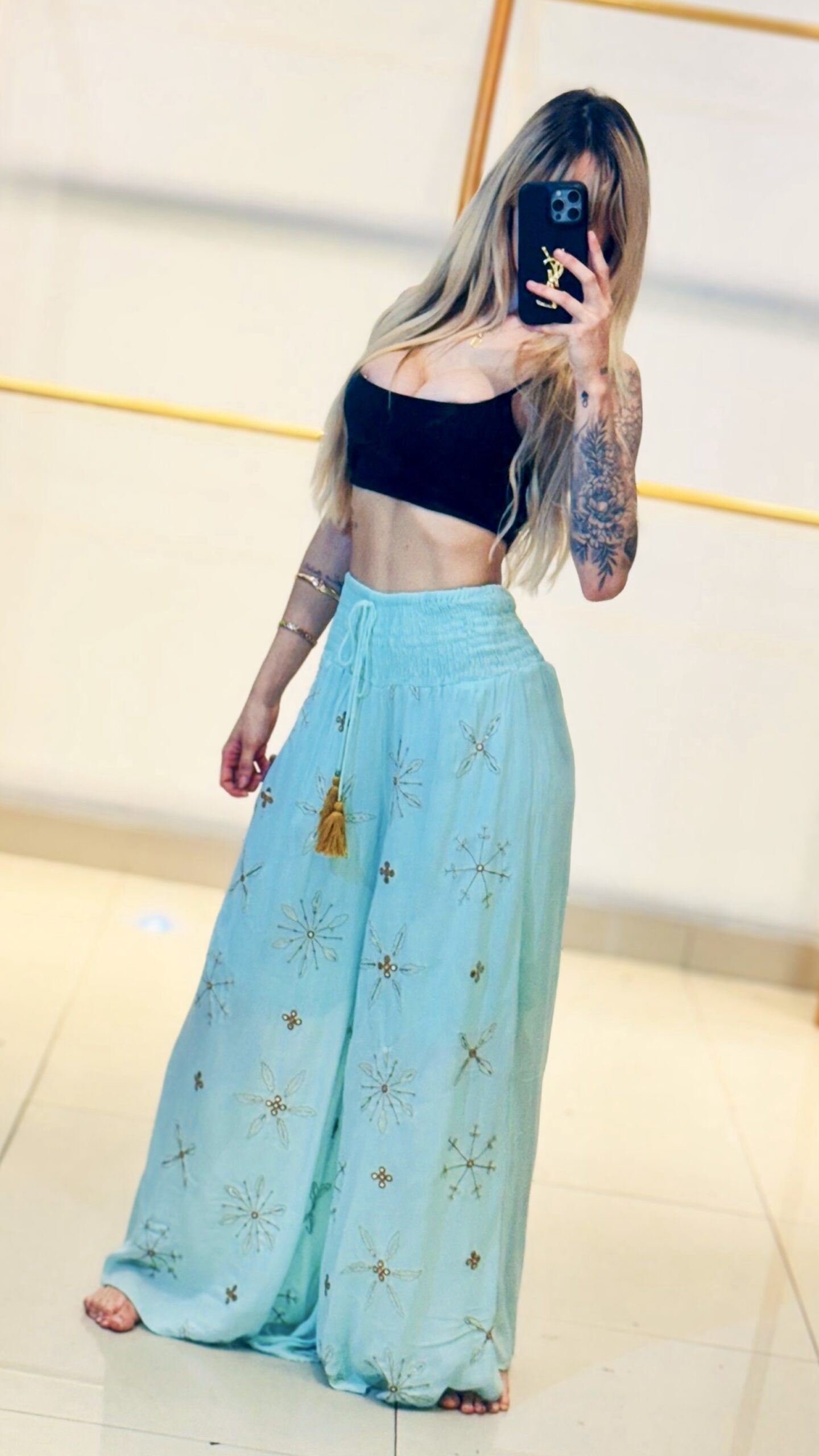 Calça Boho Tecido Premium - Cores