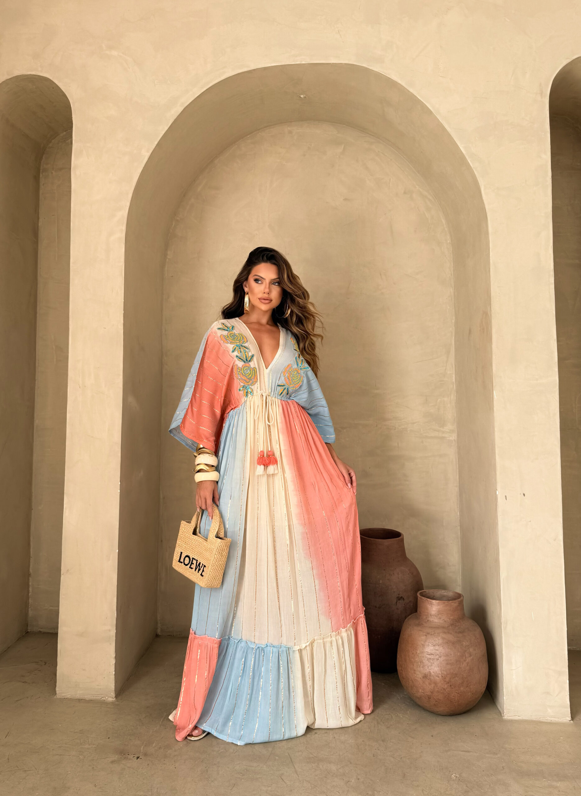 Vestido Longo- Bordado Super Luxo