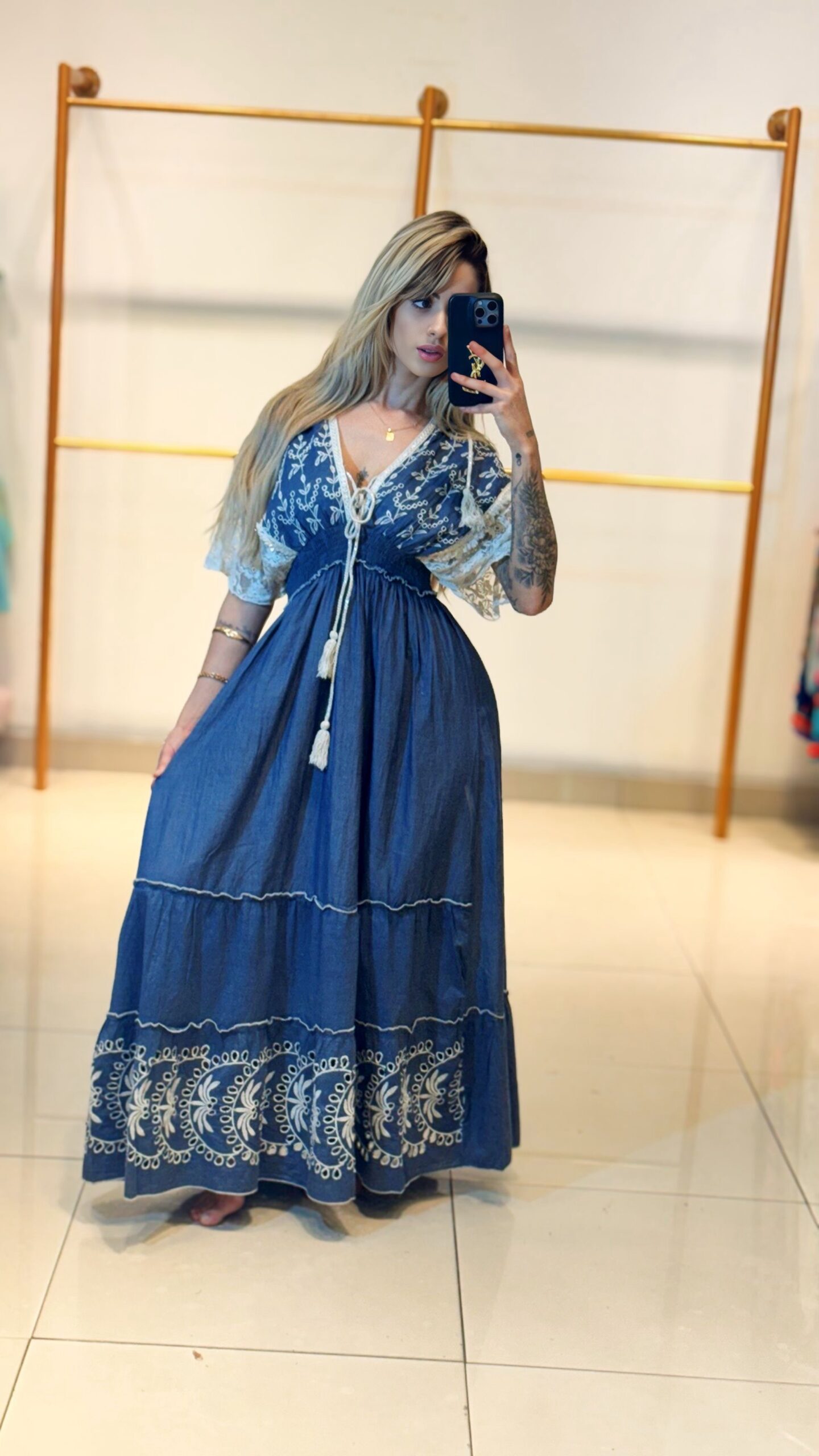 Vestido Jeans - Detalhes