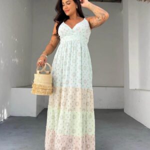 Vestido Boho - Alças Finas